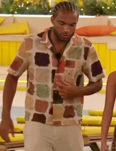 Reuben Collins Love Island Uk S011 Square Printed Shirt