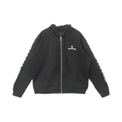 Chrome Hearts Black Luxurious Zip Up Hoodie