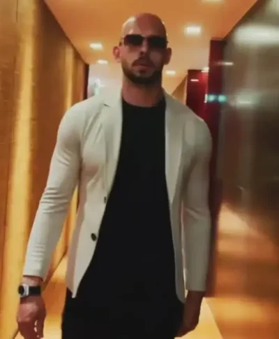 Top G Cobra Andrew Tate Beige Blazer