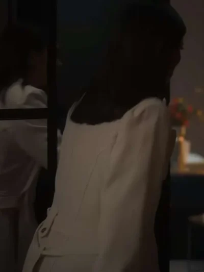 Gala Land Of Women White Trench Coat