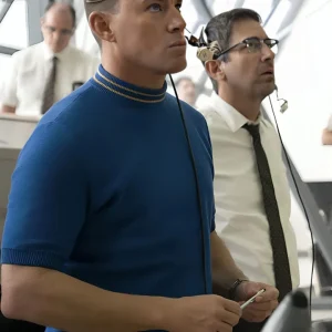 Fly Me To The Moon Channing Tatum Blue Shirt