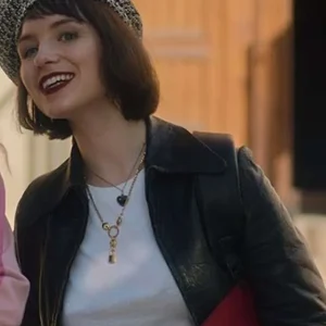 Maggie Land Of Women 2024 Black Leather Jacket