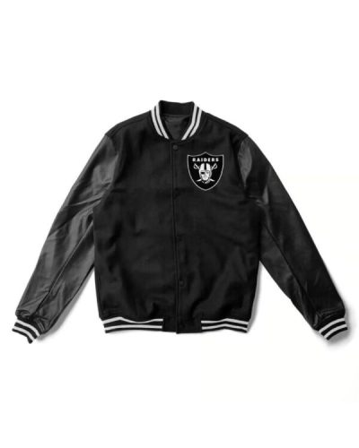 NFL Las Vegas Raiders Black Varsity Jacket