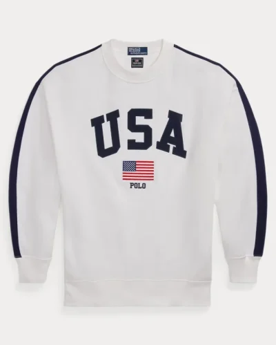 Team USA Oversize Fleece Crewneck Sweatshirt