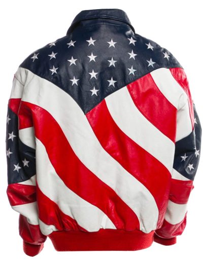 Independence Day American Flag Leather Jacket