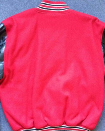 Elvis In Concert Tour Red And Black Varsity Jacket