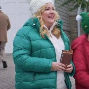 Jennifer Aspen Haul Out The Holly Lit Up Green Jacket