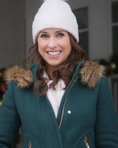 Lacey Chabert Haul Out The Holly Lit Up Green Jacket