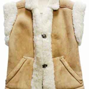 WOMEN’S SHEEPSKIN LEATHER SHEARLING VEST