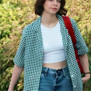A Good Girl’s Guide To Murder 2024 Emma Myers Houndstooth Shirt