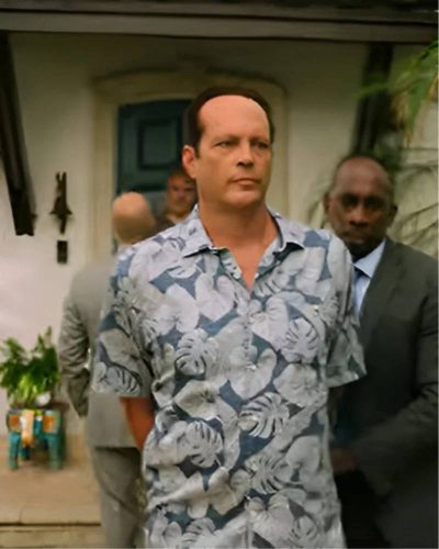 Bad Monkey 2024 Vince Vaughn Blue Hawaiian Shirt