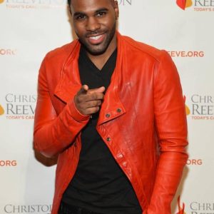 Jason Derulo Wearing Julius Red Biker Leather Jacket