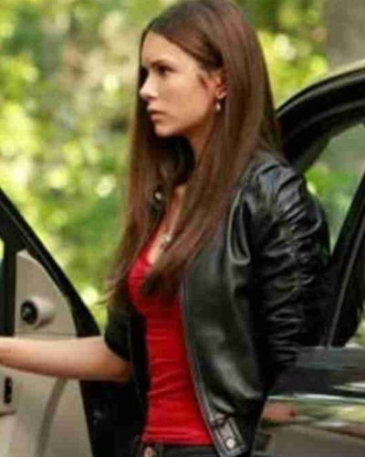 Tv Series The Vampire Diaries Nina Dobrev Leather Jacket