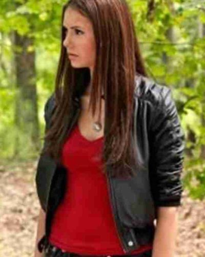 Tv Series The Vampire Diaries Nina Dobrev Leather Jacket