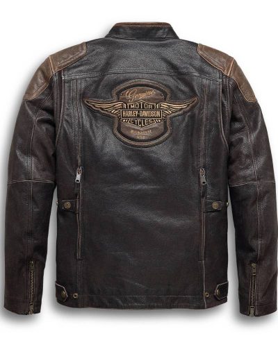 Harley Davidson Triple Vent System Trostel Leather Jacket
