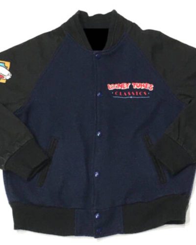 Looney Tunes Bugs Bunny Embroidered Varsity Jacket