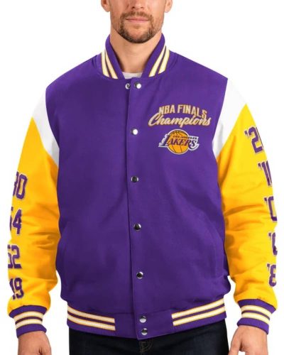 Los Angeles Lakers 17 Time Championship Varsity Jacket