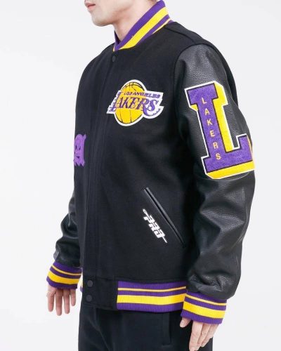 Los Angeles Lakers Old English Wool Varsity Jacket