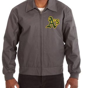 Oakland Athletics Workwear Grey Jacket