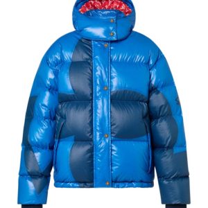 Abstract Monogram Flower Puffer Jacket