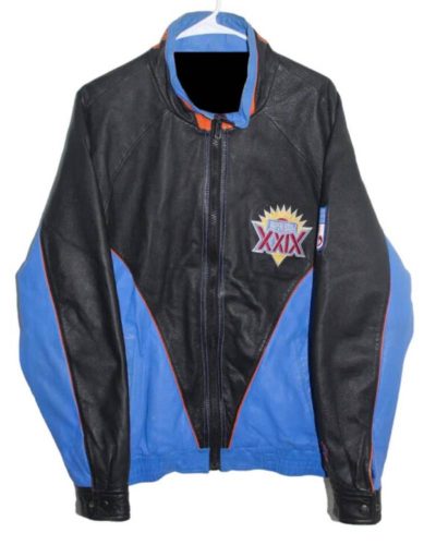 Vtg Pro Player Super Bowl Xxix Leather Jacket