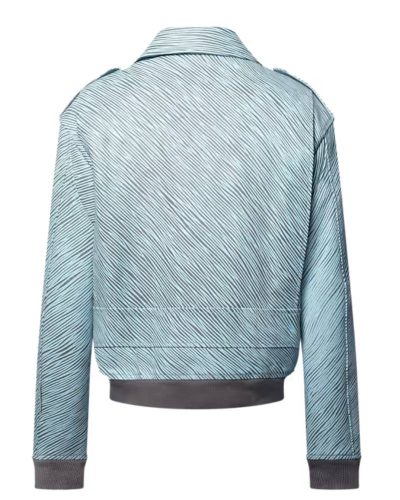 Epi Embossed Leather Flight Jacket
