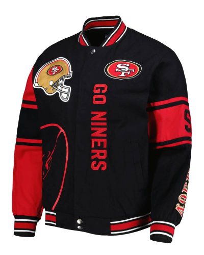 San Francisco 49ers JH Design Twill Full-Snap Jacket