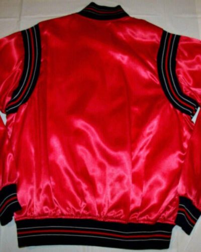 Vintage 1970s Red Cleveland Guardians Satin Jacket