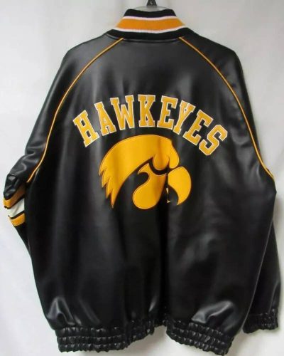 Vintage Ncaa Iowa Hawkeyes Leather Jacket