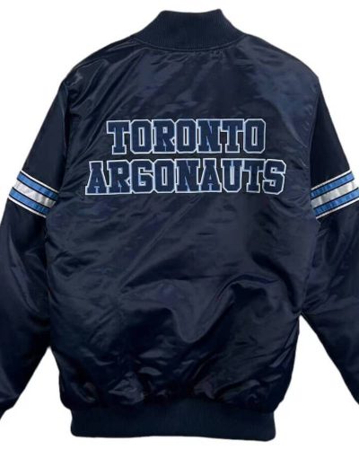 Vintage Toronto Argonauts Cfl Tricolor Satin Jacket