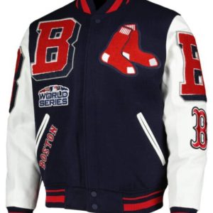 Boston Red Sox Navy White Varsity Jacket