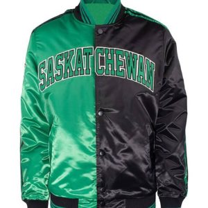 Cfl Saskatchewan Roughriders Box Twill Satin Jacket