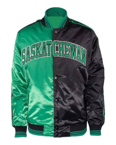 Cfl Saskatchewan Roughriders Box Twill Satin Jacket