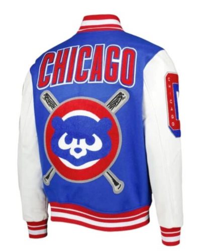 Chicago Cubs Blue White Varsity Jacket