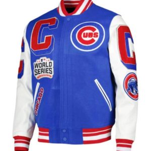 Chicago Cubs Blue White Varsity Jacket