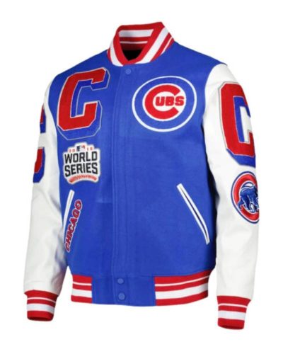 Chicago Cubs Blue White Varsity Jacket