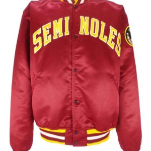 Florida State Seminoles Red Satin Jacket