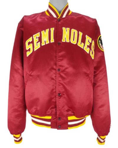 Florida State Seminoles Red Satin Jacket