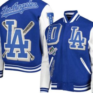 Los Angeles Dodgers Blue White Varsity Jacket