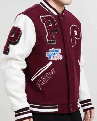 MLB Philadelphia Phillies Logo Varsity Jacket