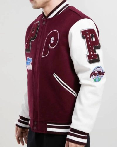 MLB Philadelphia Phillies Logo Varsity Jacket