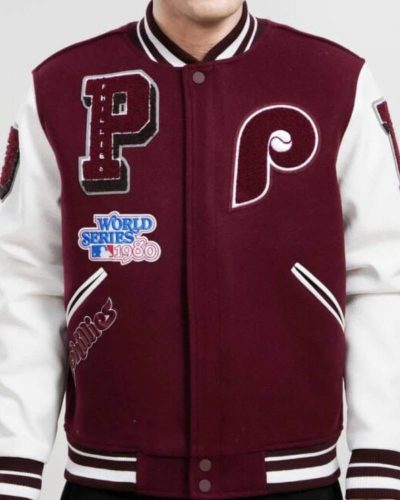 MLB Philadelphia Phillies Logo Varsity Jacket
