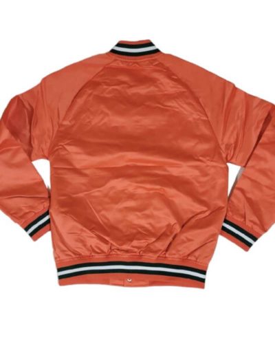 Miami Hurricanes NCCA Orange Satin Jacket