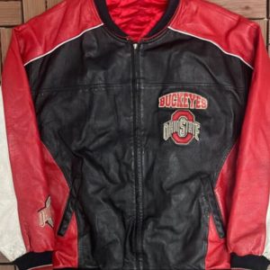 Ohio State Buckeyes University Sports Leather Jacket