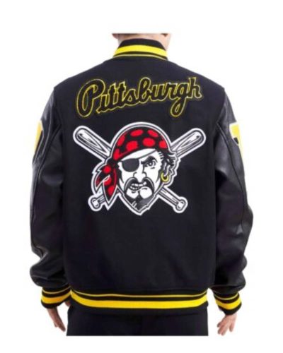 Pittsburgh Pirates MLB Black Varsity Jacket