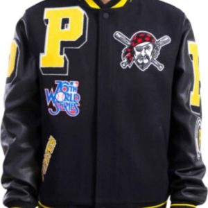 Pittsburgh Pirates MLB Black Varsity Jacket