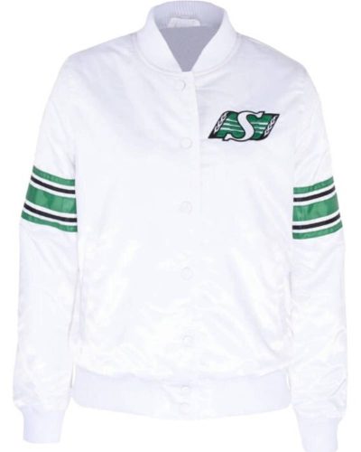 Cfl Saskatchewan Roughriders Line Up Satin Jacket