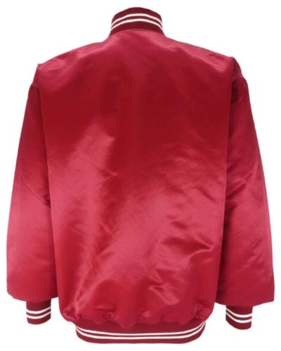Alabama Crimson Tide Button-up Red Satin Jacket
