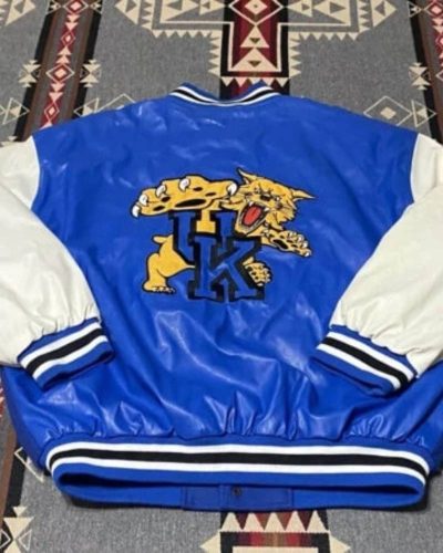Kentucky Wildcats Blue Vintage Ncaa Varsity Jacket