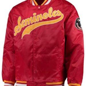 Florida State Seminoles O-line Full-button Satin Jacket